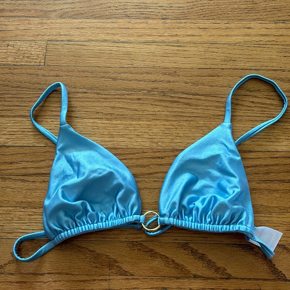 La Mariposa Blue Bikini Top